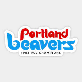 Defunct Portland Beavers Baseball Sticker